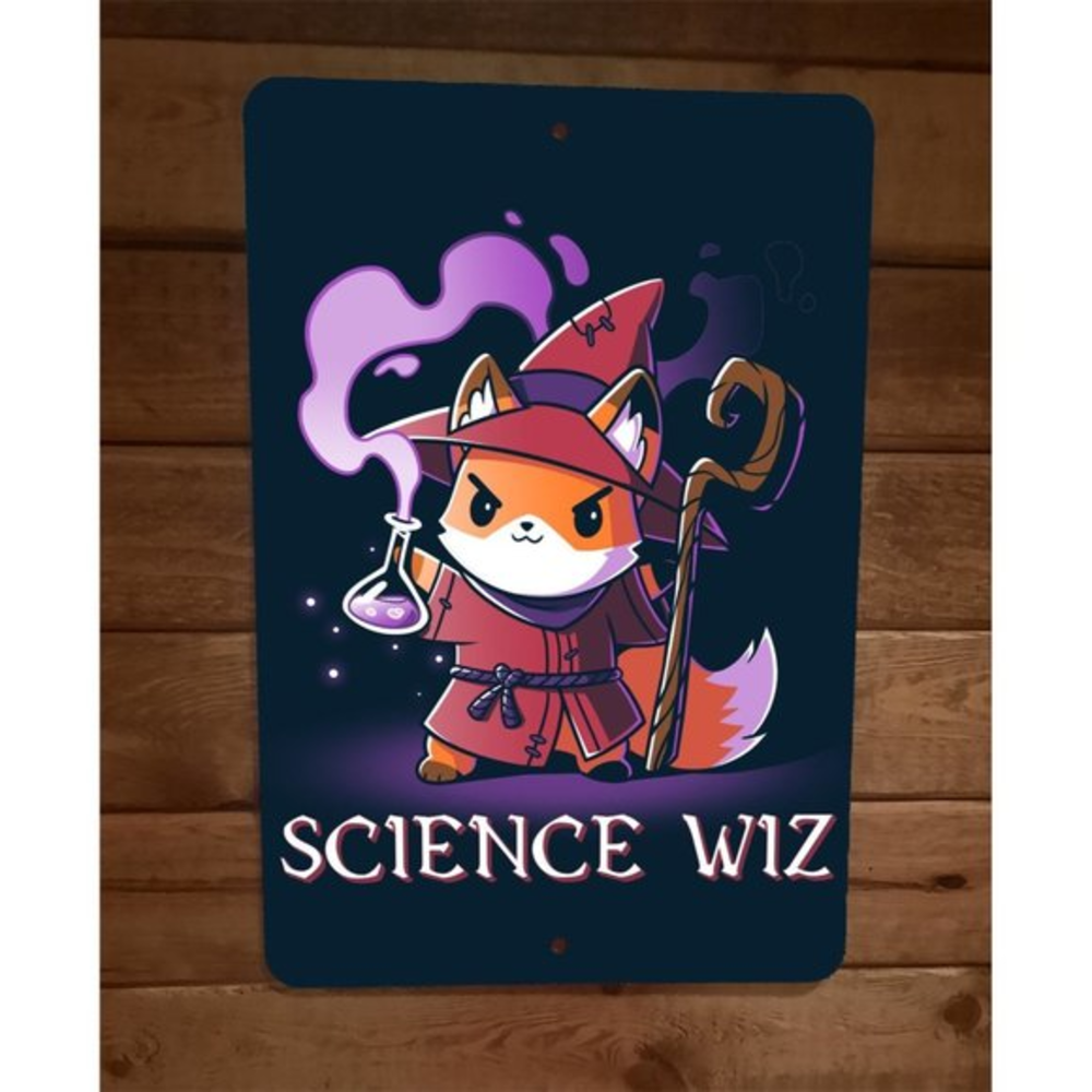 Science Wiz Fox Warlock 8x12 Metal Wall Sign Poster‎